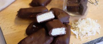 Mini barres chocolat coco