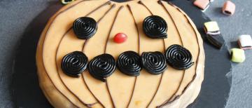 Moelleux au chocolat citrouille d'Halloween