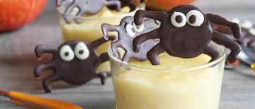 Panacotta à l'orange d'halloween