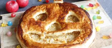 Citrouille feuilletée pomme chocolat blanc