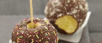 Pommes d’amour au chocolat-caramel