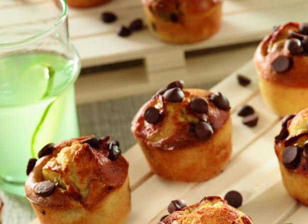Mini banana bread aux pépites de chocolat