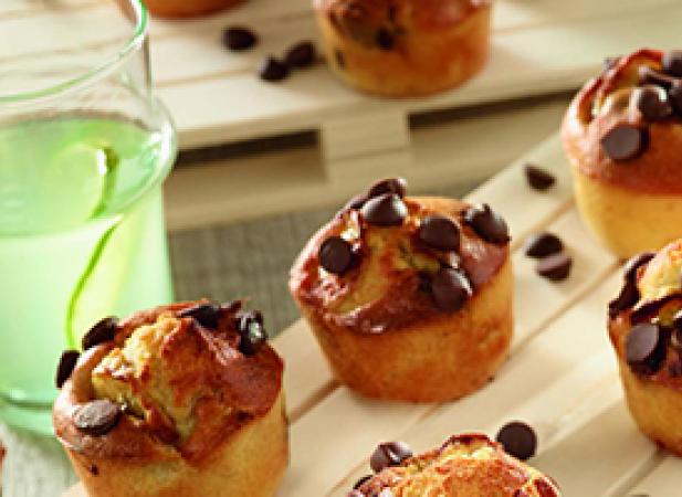 Mini banana bread aux pépites de chocolat