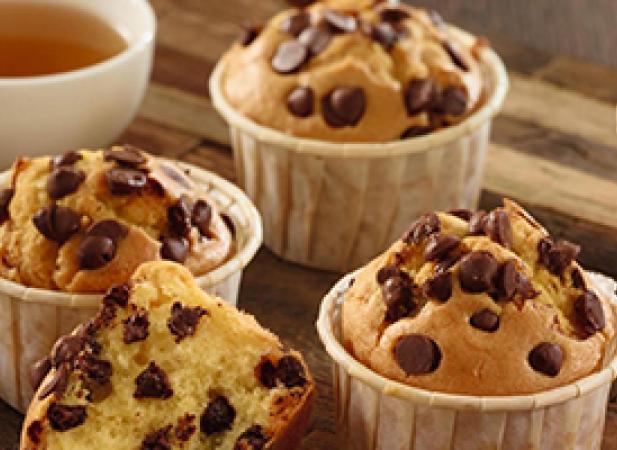 Muffins pépites de chocolat noir