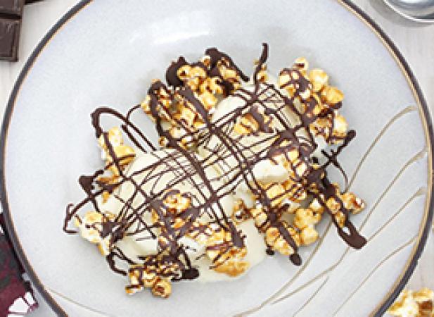 Pop-corn sauce chocolat