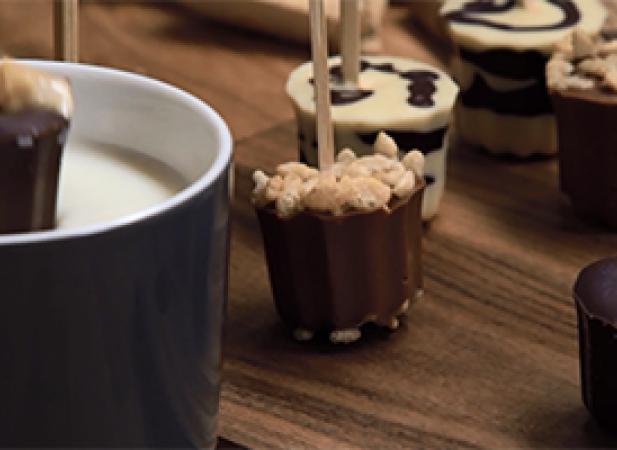 Sucettes pour chocolat chaud