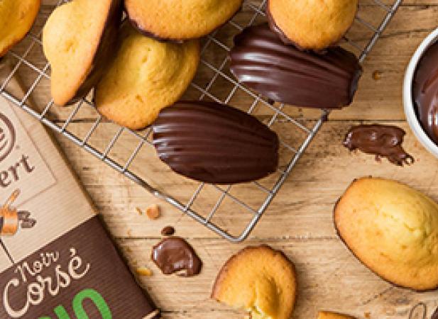Madeleines au chocolat noir Corsé Bio